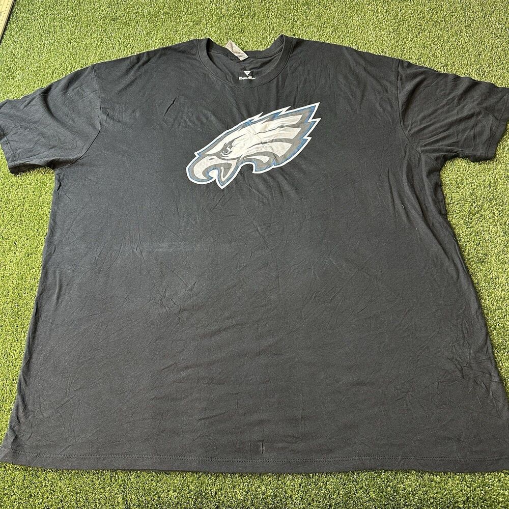 Philadelphia Eagles Fanatics T-Shirt 3XL Black NFL Logo Graphic Tee NWOT